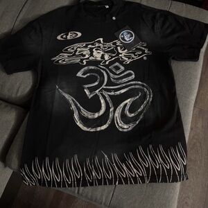 Black Graphic Men's Shirt